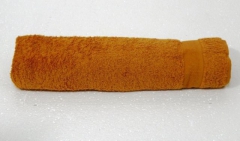 Полотенце махровое Berra горчичный 100х150, плотность 420