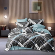 Постельное белье Ранфорс 42, евро 200х220 см, на кнопках