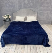Покрывало шарпей, Полуторный 150х200 Синее полоса 4см